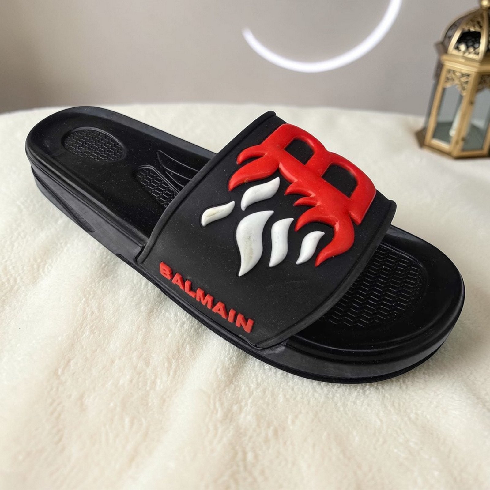 3006 شبشب ربر بروتان رجالي اديدس -BB- احمر*ابيض