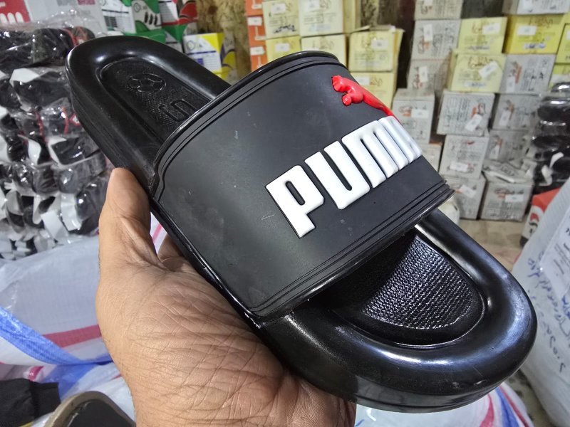 3006 شبشب ربر بروتان رجالي 3سم -puma2 - ابيض*احمر