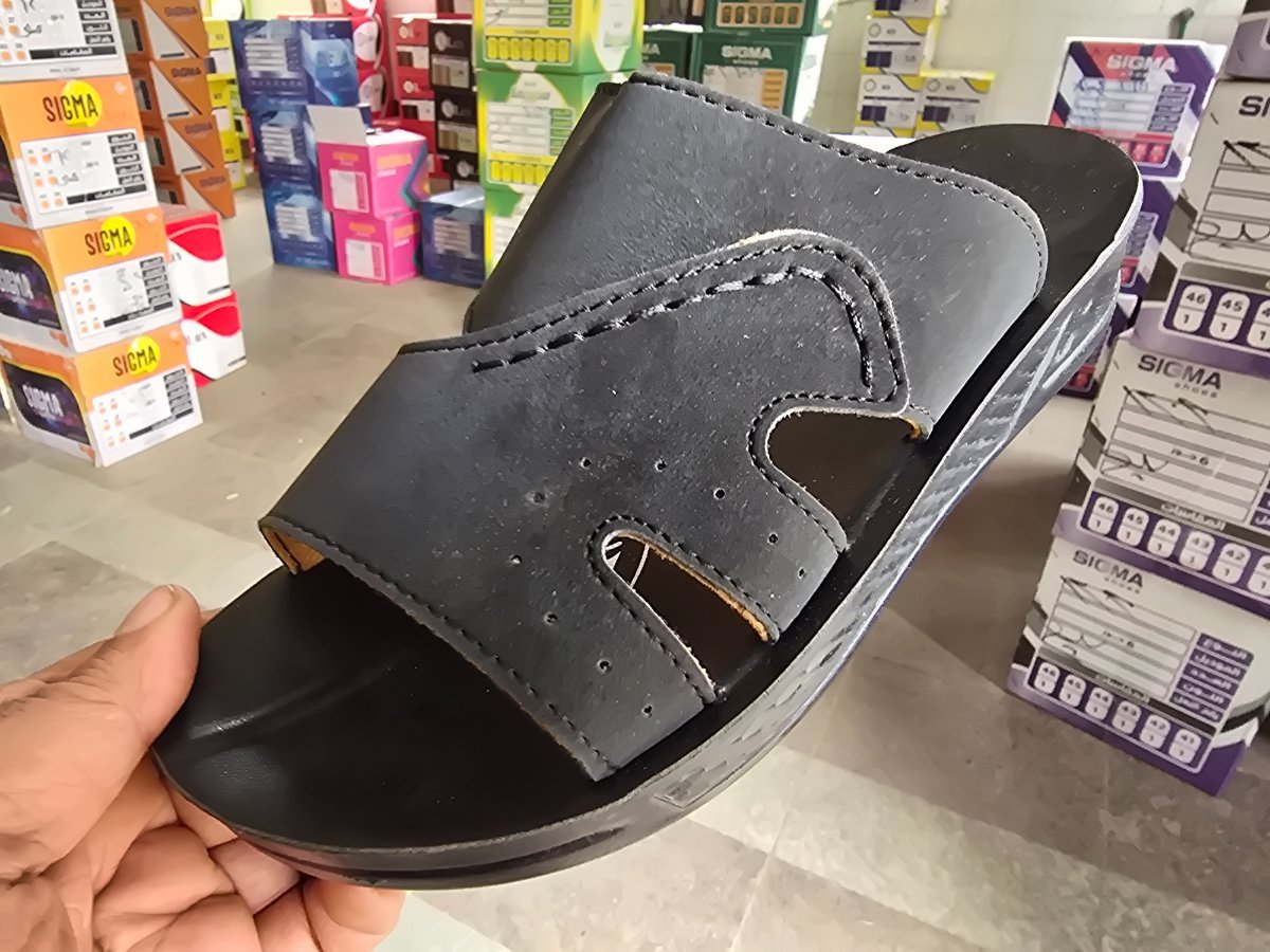 شبشب سكاي مبطن رجالي - super shoes - 770 -   اسود