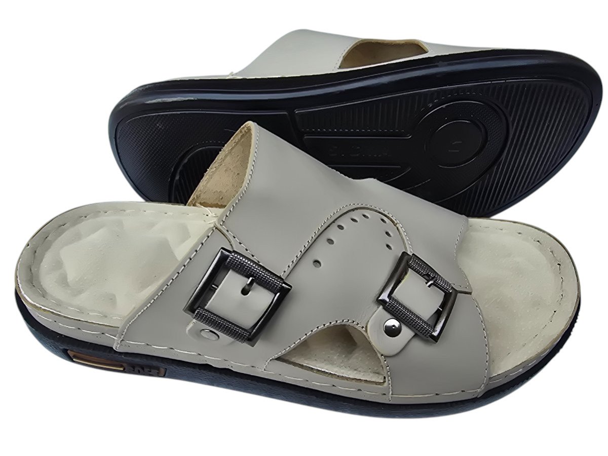 شبشب مجفال رجالي - سجما - 504 - بيج