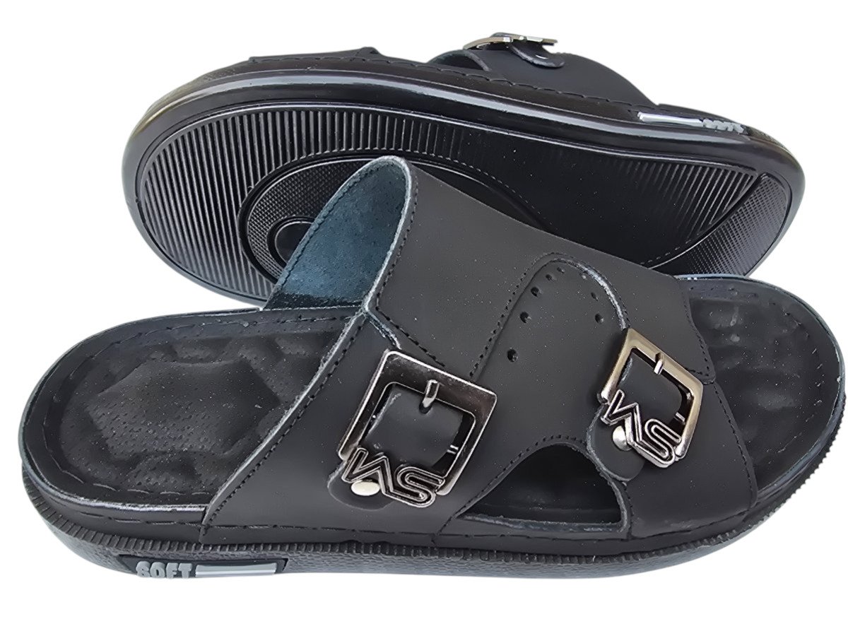 شبشب مجفال رجالي - سجما - 504 - اسود